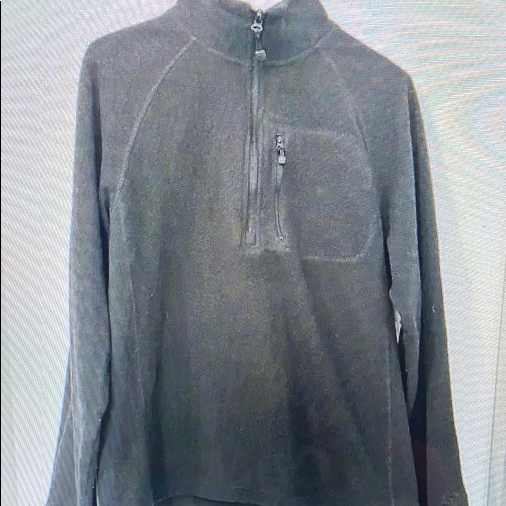 Men's Gray Half-Zip Sweater